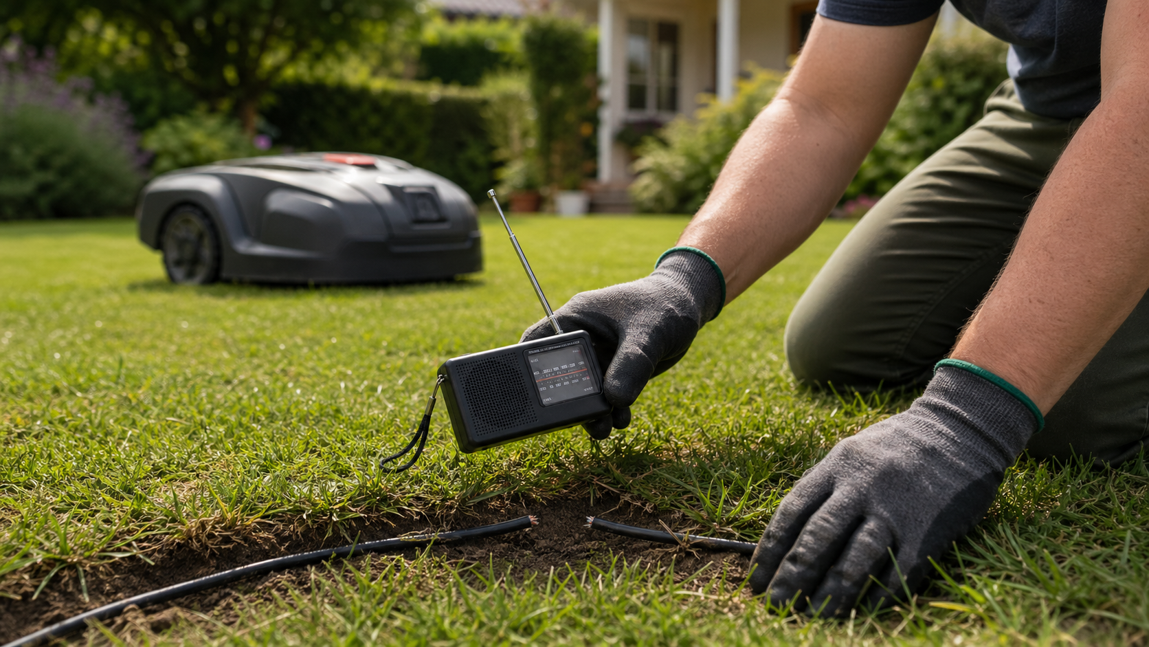 Image Comment détecter un fil coupé robot tondeuse avec une radio ?